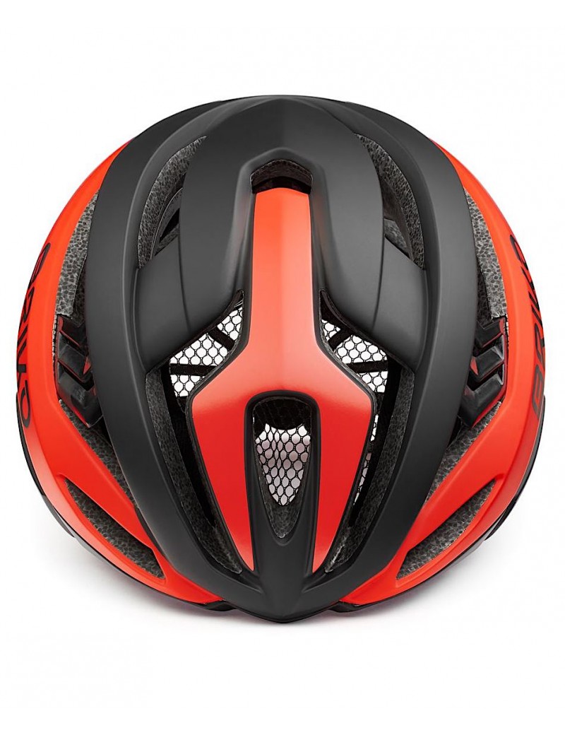 Casco Briko Quasar nero/rosso (front)