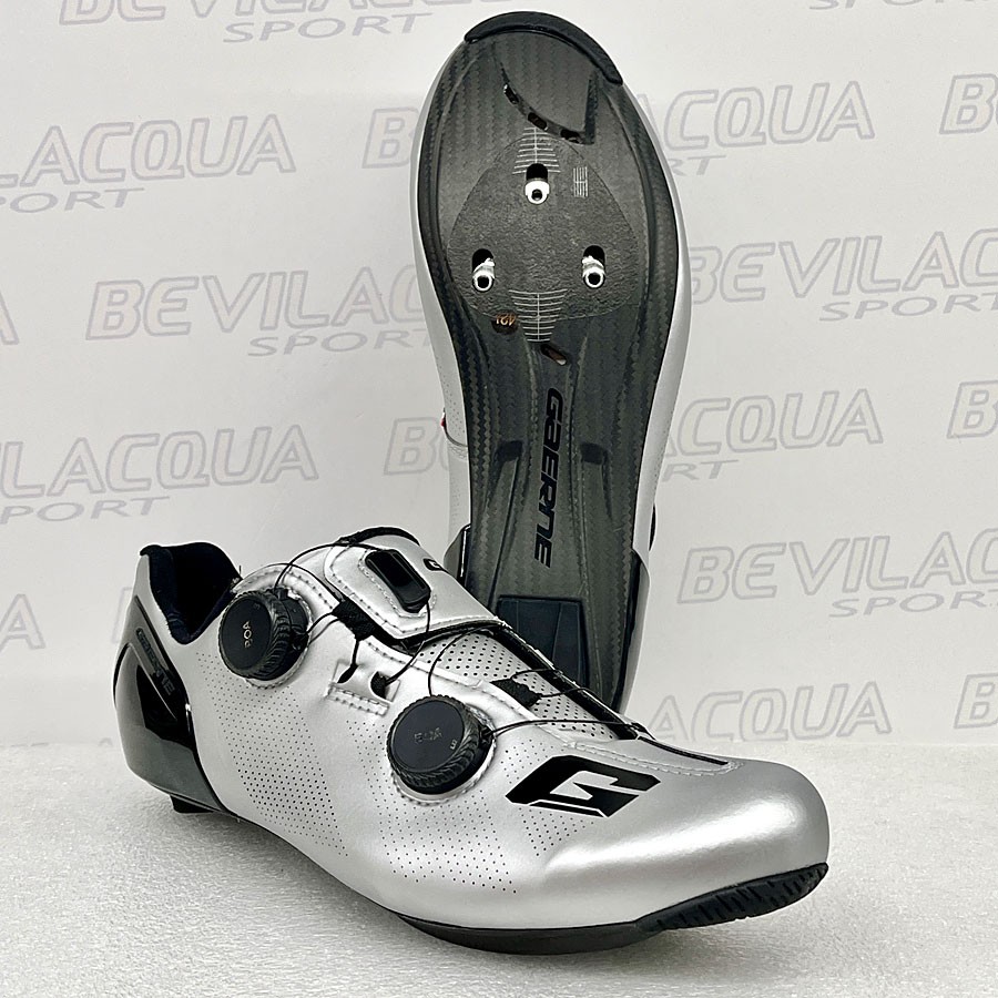 scarpe Gaerne G.STL matt silver, suola carbon EPS 12